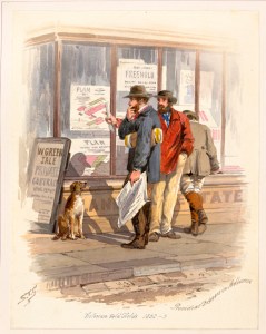 ST Gill, The Provident Diggers 1869. Watercolor, 26.8 x 19.5 cm, State Library of Victoria, Melbourne.